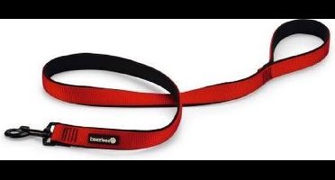 Beeztees Parinca Premium - Hondenriem - Rood - 120 cm x 25 mm