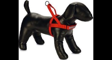 Beeztees Parinca Comfort Hondentuig Nylon - Rood 32-42 cm x 20 mm