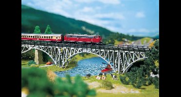 Faller - Brug met stalen liggers - modelbouwsets, hobbybouwspeelgoed voor kinderen, modelverf en accessoires