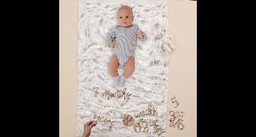 Ginger Ray - Ginger Ray - Baby In Bloom - Today I am milestone fotoherinnering (hout)