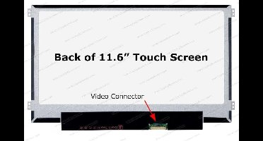 11.6 inch LCD Scherm 1366x768 Glans 40Pin eDP 25mm, Touch