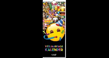 Verjaardagskalender - Emoji - 13 x 33 cm