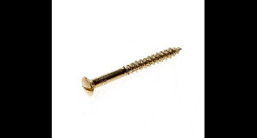 houtschroef lenskop 2.5x12mm 200 stuks vermessingd