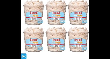 Haribo Schuim Witte Muizen (6x 150 stuks)
