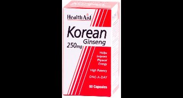 Health Aid Ginseng Coreano 250 Mg 50 Caps