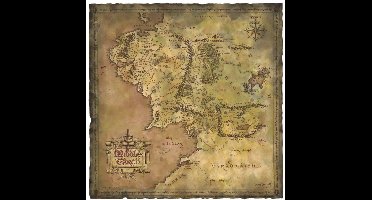 Lord of the Rings Art Print Parchment Map of Middle-earth 59 x 30 cm
