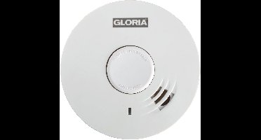 Gloria R-10 Rookmelder Incl. batterij (10 jaar) werkt op batterijen (Ø x h) 104 mm x 40 mm