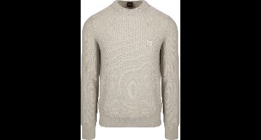 BOSS Trui Anion Ecru - Maat M - Heren - Pullovers