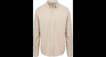 King Essentials The Tommy Overhemd Beige - Maat S - Heren