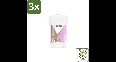 3 x Rexona Deodorant Anti-transpirant Stick Confidence 45 ml - Grootverpakking - Anti-transpirant - Zweetbescherming - Zweetcontrole - Vrouwelijke Zweetbescherming - Droge Oksels