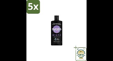 5 x Syoss – Shampoo – Intense Plex – 440 ml - Grootverpakking - Shampoo Voor Beschadigd Haar - Herstel Shampoo - Keratine Shampoo - Intensieve Herstel Shampoo - Haarversterkend Shampoo