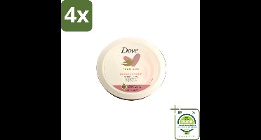Dove – Bodycrème – Beauty Cream – 75 ml - Voordeelverpakking - 4 stuks - Beauty cream - Huid verzorging
