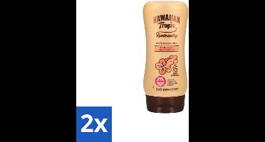 Hawaiian Tropic – Zonnebrand Lotion – Luminosity Medium SPF15 – 180 ml - Voordeelverpakking - 2 stuks