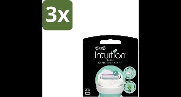 Wilkinson – Scheermesjes – Intuition Dry Skin Sensitive Care – 3 Scheermesjes - Bulkverpakking - 3 stuks