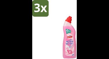 3 x At Home Clean – Toiletreiniger – 3-in-1 Formule – 750 ml - Toiletreiniger - Reinigen - Ontkalken - Frisheid - Hygiëne