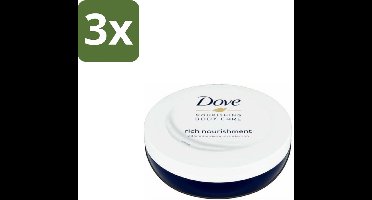 Dove – Bodycrème – Voedende Crème – 150 ml - Bulkverpakking - 3 stuks