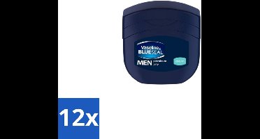 12 x Vaseline Men – Petroleum Jelly – Cooling – 250 ml - Koelend - Verkoelend - Huidverzorging - Mannelijke Huid - Droge Huid