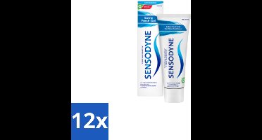 12 x Sensodyne Tandpasta Extra Fresh Gel 75 ml - Gevoelige Tanden - Mondgevoel - Tandpasta - Frisheid - Tandgevoeligheid