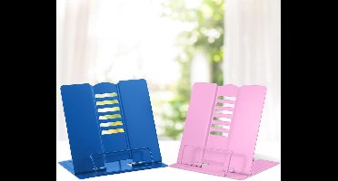 Set van 2 Verstelbare Metalen Boekenstandaarden voor Kookboeken en Tablets