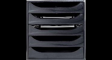 Exacompta ECOBOX ladenblok 5 laden Office - Zwart - 229014D