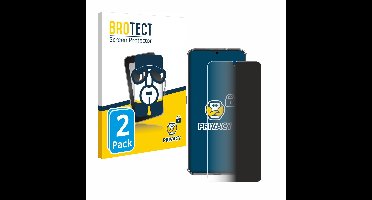 BROTECT - privacy screenprotector voor Nokia 7.2 - Folie Beschermfolie Blauwlichtfilter 2 Stuks