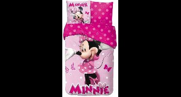 Disney Minnie Mouse - dekbedovertrek - 140 x 200 cm kussenloop 65x65 cm katoen