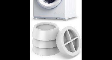 Rubberen trillingsdempers Wasmachine 4x Droger Vaatwasser Vibratiedemper Accessoire Reserveonderdeel Schokdemper Anti-slip voetjes Demperpads Huishoudelijke apparaten Wit