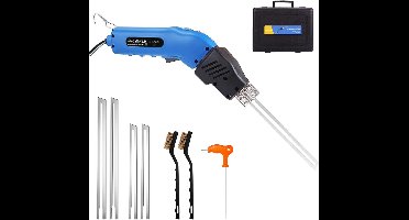 Core® Elektrische Piepschuimsnijder – Draagbare Styroporsnijder Met 4 Messen – Polystyreensnijder – Blauw - 35cm x 24cm x 11cm