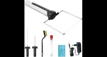 Core® Elektrische Piepschuimsnijder – Draagbare Styroporsnijder Met 4 Messen – Polystyreensnijder – Wit - 26cm x 16cm x 6cm