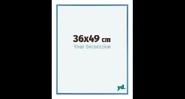 Your Decoration - Fotolijst 36x49 cm - Aluminium - Staal Blauw - Kent