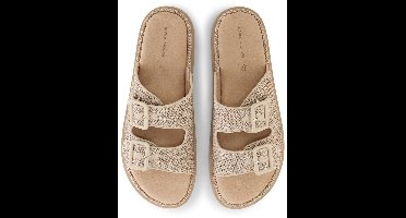 Tom Tailor - Platte sandalen met vlechtwerk - Maat 36 - nature