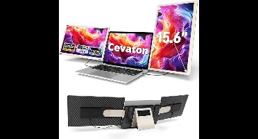 Laptop Screen Extender – Laptop Monitor – Draagbare Monitor – Schermvergroter – Triple Monitor – 15,6 Inch Full HD – IPS Paneel En Plug & Play