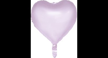 Folieballon hart pastel paars 46 CM