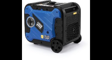 HBM inverter aggregaat 327 cc benzinemotor 230V 6500W elektrisch start, verrijdbaar, 3 stopcontacten, USB-A/USB-C