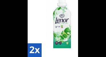 2 x Lenor – Wasverzachter – Freshness Guard – 32 Wasbeurten – 800 ml - Wasverzachter - Frisheid - Geur - Geurprofiel - Geurtjes