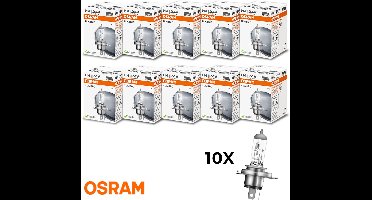 Osram Classic Halogeenlamp H4 - 12V - 50W - 3200K - Set 10 stuks