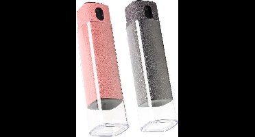 2-delige touchscreenreinigingsset - Reiniger voor telefoons, tablets en autoschermen, 2-in-1 spray en microvezeldoek (grijs en roze)