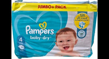 Pampers Baby-Dry Luiers - Maat 4 - 9 tot 14kg -86 stuks