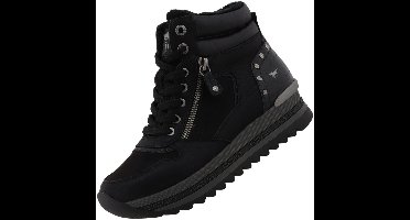 Mustang dames high-top sneaker zwart gevoerd