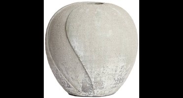 NOLINA keramieken vaas textuur grijs Ø29x29 cm design vaas - Light & Living