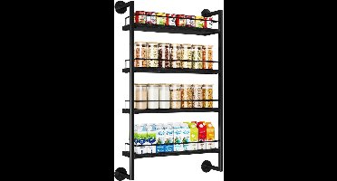 Core® Kruidenrek ophangbaar - Kruidenrek - Zwart - ‎10cm x 44cm x 74cm