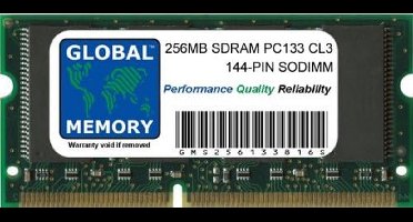256MB SDRAM SODIMM Werkgeheugen RAM Module voor Laptops 133MHz PC133