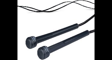 Umbro Sports | Professioneel Springtouw | Licht Gewicht | Lengte 3.35m | Zwart & Grijs