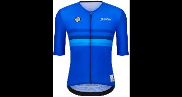 Santini Uci World Champion Italy 2025 Korte Mouw Wielertrui Blauw 3XL