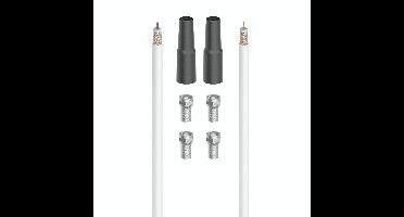 Hama SAT-Aansluitset 100 DB 20 m Wit