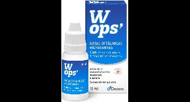 Wops hydraterende oogdruppels 10 ml|Wops moisturizing eye drops 10 ml|Gouttes oculaires hydratantes Wops 10 ml