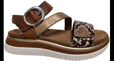 Remonte D1J64-25 Sandalen Bruin Slangenprint Leer Dames - Bruin - 42