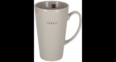 JENS Living - Shiny Mok XL - Zand - EVEN NIKS - Keramiek - 550 ml