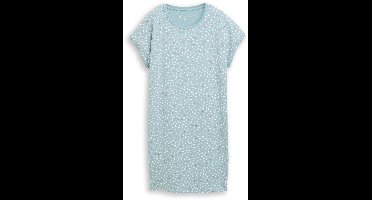 Tom Tailor - Nachthemd met hartjesmotief - Maat 42 - blue-medium-allover
