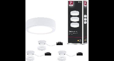 LED-onderkastverlichting Pukk 3x3,5W 65mm 3x210lm 230V rond Wit